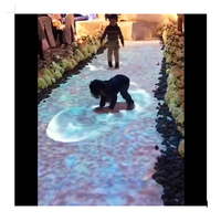 Projection interactive holographique 3D sur sol, conception tout-en-un, installation, capteur de mouvement dynamique infrarouge, projecteur, jeu vidéo
