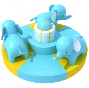 Manège Commercial Électronique pour Enfants, Thème Éléphant, Manège à Bascule Doux, Aire de Jeu Intérieure, Structure en Acier, 3-12 Ans - Product Image 2