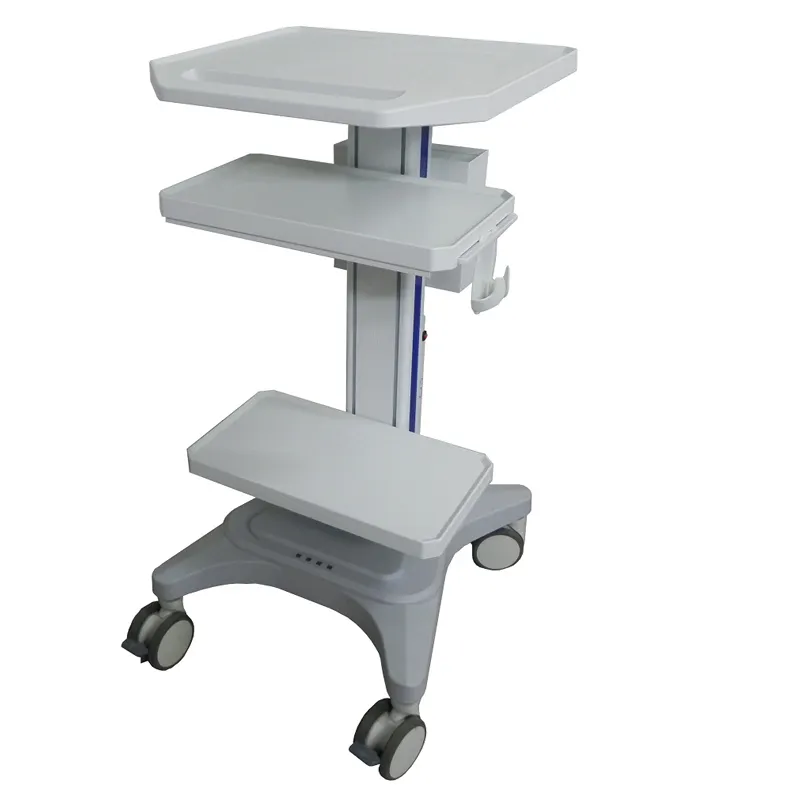 MT Medical good quality mobile ABS plastic medical ultrasound trolley laptop