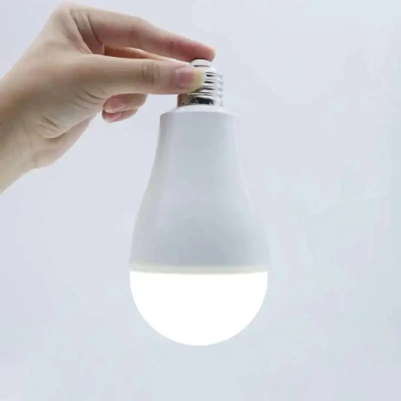 Ac/Dc 20W Rechargeable Battery Emergency Led Bulb Lights Emergency Rechargeable Lithium Light Bulb Raw Material For Home