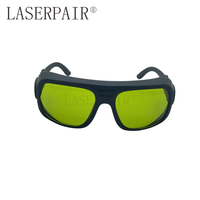 Lunettes de sécurité laser certifiées haute performance à transmission de 40 %, pleine monture, pour 450 nm, 808 nm, 980 nm, 1064 nm