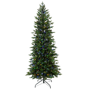 Regalos de Navidad: Árbol de Navidad Artificial Delgado Tipo Lápiz, Preiluminado con Luces RGB de Colores, en Oferta - Product Image 1