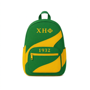 Custom Greek Chi Eta Phi Fashion Sorority Corduroy Zipper Backpack - Product Image 1
