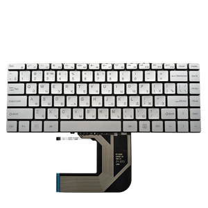 Teclado Retroiluminado en Ruso para Portátil <span class=keywords><strong>BMAX</strong></span> MaxBook <span class=keywords><strong>Y13</strong></span> 13.3 MB30010010 XK-HS205 RT132HS X390G, Nuevo, Color Plateado - Product Image 1