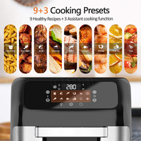 Qana Vente en gros d'usine Friteuse électrique OEM Four à friteuse à air numérique intelligent sans fumée
