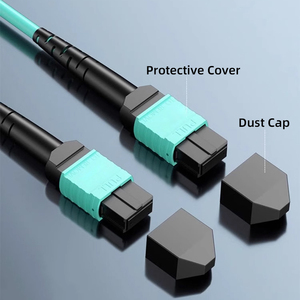 Thâm Quyến 12 lõi OM3 OM4 MPO MTP sợi cáp quang vá dây với tùy chỉnh g652d g657a1 g657a2 - Product Image 2