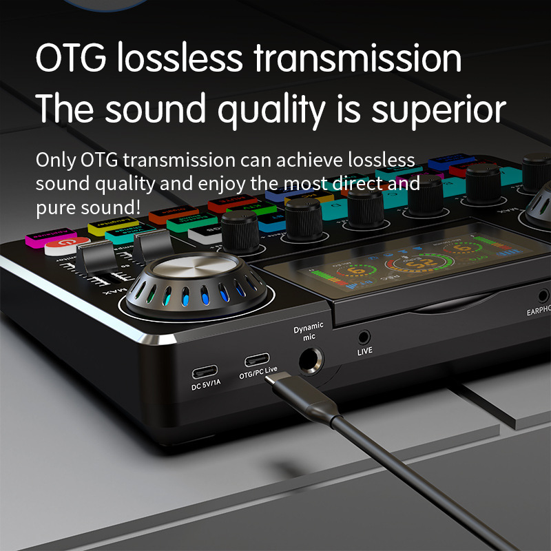 F668 English Live Streaming Sound Card Cross-Border Set 2000