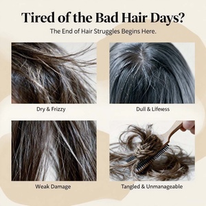 Penjualan Terbaik susu Oat Vegan organik pelembap minyak rambut sehari-hari nutrisi perawatan rambut keriting kering kulit kepala menenangkan gatal - Product Image 2