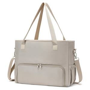 Sac fourre-tout pour ordinateur portable pour femmes avec compartiment isotherme, grand sac élégant pour le travail, les voyages, l'ordinateur portable, pour enseignantes, 15,6 pouces - Product Image 1