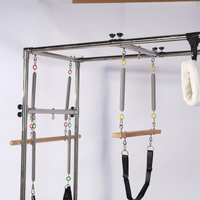 Cadillac et Reformer Pilates en Bois de Chêne Durable avec Trapeze, Portable et Réglable, Entraînement Multifonctionnel du Corps Entier