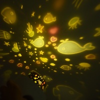 Nouveauté Veilleuse Bébé Colorée LED, Projecteur d'Étoiles, Lampe Ciel Étoilé Lune pour Noël