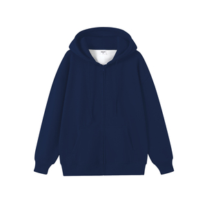 เสื้อฮู้ดดี้พรีเมียมสุดฮิต คุณภาพสูง ผลิตตามสั่ง (OEM) ผ้าฝ้ายฟลีซ 100% ซิปหน้า รักษ์โลก ปักลาย ล้างสีแบบแอซิดวอช สำหรับฤดูใบไม้ผลิ - Product Image 2