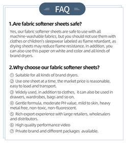 Feuilles assouplissantes pour sèche-linge, série premium, solides, jetables, écologiques, parfum de fleurs, sans allergènes, pour le linge - Product Image 4