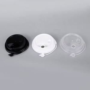 Couvercles transparents jetables en PP de 16 oz (500 ml) 90/98 mm avec ouverture facile anti-déversement pour gobelets à thé aux perles/thé au lait - Product Image 3