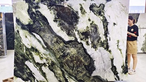 Azulejos de losas de mármol natural blanco <span class=keywords><strong>verde</strong></span> vano blanco mentelle moderno Nuevo hielo <span class=keywords><strong>Verde</strong></span> <span class=keywords><strong>Río</strong></span> mármol Northland cedro para Decoración - Product Image 3