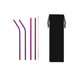 215*6mm 5pcs conjunto <span class=keywords><strong>de</strong></span> acero inoxidable con la paja <span class=keywords><strong>de</strong></span> <span class=keywords><strong>beber</strong></span> bolso <span class=keywords><strong>Amazon</strong></span> Venta caliente <span class=keywords><strong>de</strong></span> 304 inoxidable paja - Product Image 3