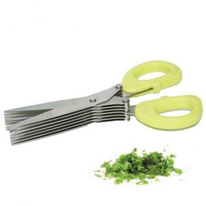 K689 Nouveau Ciseaux de cuisine 19 cm à 5 lames pour hacher les oignons verts, les herbes, les algues et les épices - Product Image 3