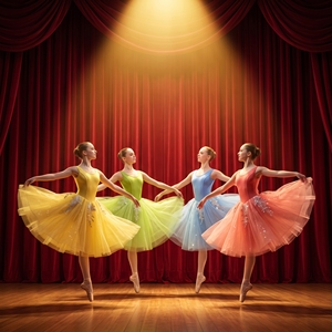 Tutú de Ballet Largo Romántico sin Mangas para las Cuatro Estaciones, Disfraz para la Representación de El Cascanueces, La Hada de las Flores, Vals de las Flores - Product Image 1