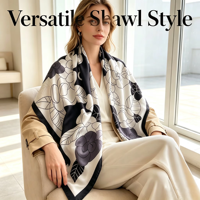Foulard carré en fausse soie pour femme, 110x110cm (45 pouces), châle de mode, couvre-tête, logo personnalisé, OEM ODM 1014D