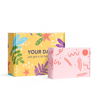 Nueva Tendencia en Cosméticos: Esponja, Crema para Ojos, Lápiz Labial, Cuidado de la Piel, Cajas de Cartón Corrugado, Caja Misteriosa con Laminado Mate y Relieve, Reciclado