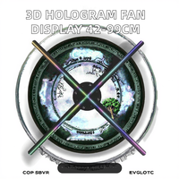 Ventilateur holographique 3D D60/U60 42-99cm 4 pales |   Projecteur holographique publicitaire LED, luminosité 2500 cd, angle de vision 178°