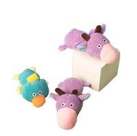 Jouet en peluche de dessin animé en gros, corde en coton, jouet à mâcher indestructible pour chien, couineur, nettoyant pour les dents, écologique pour grands chiens, en vrac et personnalisé