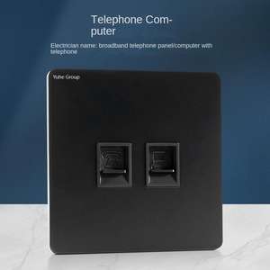 Panel táctil regulador de intensidad para pared, de malla, para TV, con enchufe de acero inoxidable, interruptor de pared estándar universal personalizado para el hogar, 10A - Product Image 5