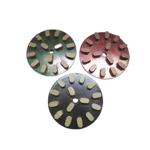 Diamond grinding disc iron plate granite slab automatic grinding disc granite throwing disc resin grinding disk