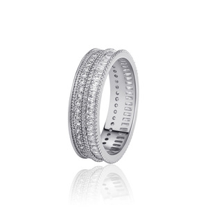 Bague Hip Hop tendance européenne et américaine pour Amazon Best-seller transfrontalier Bijoux tendance en zircon pour hommes femmes en plaqué or - Product Image 5