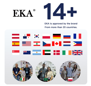 Juego de vajilla de cena de cerámica negra nórdica personalizada del fabricante de EKA, juego de vajilla de porcelana para restaurante y hogar de 16 piezas - Product Image 6