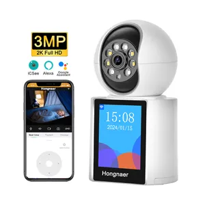 En çok satan 3MP HD Web Video kapalı gözetim Icsee IP PTZ güvenlik kamerası 360 WiFi güvenlik akıllı kablosuz ağ ev kamerası