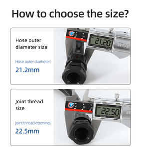 Impermeável Nylon flexível tubo ondulado conector IP68 proteção nível cabo conectores e flexível Conduit Pipe Fittings - Product Image 3