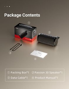 Altavoz Inalámbrico Portátil de 30W, Resistente al Agua IP67, Tejido Resistente, para Exteriores y Camping, 21 Horas de Reproducción, Bajos Profundos, Estéreo TWS, Venta al Por Mayor - Product Image 6