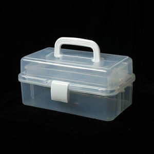 Scatola di immagazzinaggio trasparente moderna materiale PP 5kg capacità di un pezzo del campione cassetta degli attrezzi per gioielli Nail Art accessori Hardware - Product Image 4