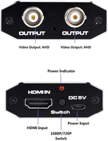 Convertisseur Adaptateur Récepteur Moniteur TVI CVI AHD CVBS BNC Full HD 1080P/60Hz pour Signal Vidéo – Vente Flash