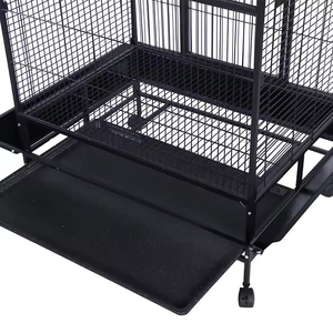 Nouveauté <span class=keywords><strong>Cage</strong></span> à oiseaux en volière 100X78X170Cm, <span class=keywords><strong>cage</strong></span> à oiseaux ornementale de luxe en métal avec roues fixables - Product Image 5