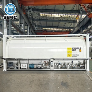 En STOCK enviar con 10 días criogénico 20 pies T75 argón líquido ISO tanque contenedor ASME estándar para almacenamiento y transporte de gas líquido - Product Image 6