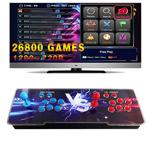 <span class=keywords><strong>Console</strong></span> <span class=keywords><strong>Arcade</strong></span> Retrò Classica da Tavolo per 2 Giocatori con Joystick, Giochi 3D, Scheda di Gioco Pandora, Costruzione in Metallo e Acrilico, Versione Inglese - Product Image 1