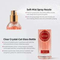 Vente en gros mini‑parfum luxe 30ml spray eau de Cologne original femme, parfum arabe boisé résineux, portable pour voyage