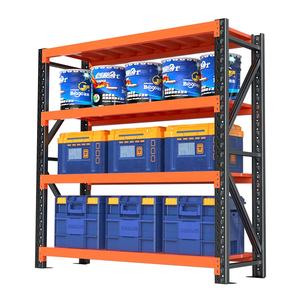 Étagères en acier réglables de 500 kg, rayonnage industriel robuste, unité de rayonnage d'entrepôt, rayonnage multi-niveaux - Product Image 6