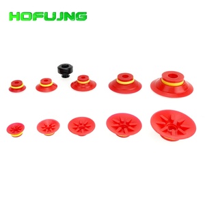 HOFUJNG VF15/20/25/30/40 Series Flat Vacuum <b>Suction</b> Cup NBR Material Black and Red Transparent Nozzle - Product Image 4
