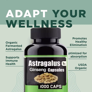 Etiqueta privada Astragalus American Ginseng 2400 Suplemento Cápsulas de astrágalo orgánico - Product Image 3