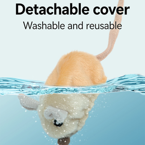 ของเล่นแมวและสุนัขแบบขนนกเคลื่อนไหวได้ ควบคุมด้วยรีโมท ชาร์จผ่าน USB พร้อมเซ็นเซอร์อัจฉริยะ สำหรับแมวเลี้ยงในบ้าน - Product Image 4