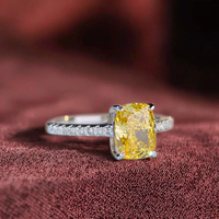 Bague en diamant de laboratoire taille radiant de luxe et de haute qualité, provenant directement de l'usine, en or 18 carats, certifiée IGI, idéale pour mariages et cadeaux