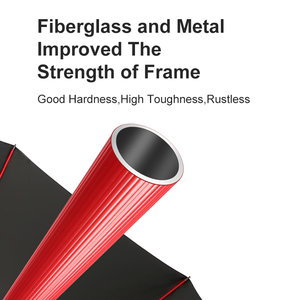 Fibre <span class=keywords><strong>de</strong></span> verre côtes bâton parapluies coupe-vent automatique ouvert protégé contre les UV imperméable marque personnalisée Extra Large Golf parapluie avec logo - Product Image 3