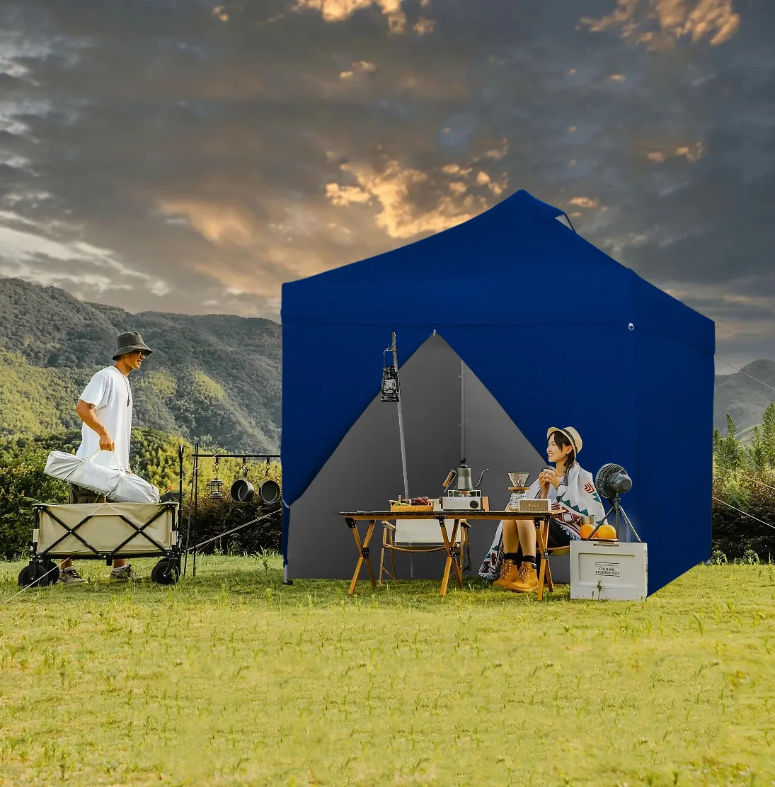 Tente de gazebo Octeel industrielle commerciale 3x3 avec paroi latérale pour le marché européen tentes de fête publicitaires pour événements en plein air