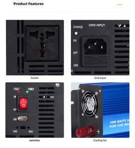 <span class=keywords><strong>12v</strong></span> 1000 watt 2000w 1500 watt <span class=keywords><strong>220v</strong></span> 1000 w 1500 w 24v 2kw 1kw 110v secteur complémentaire 1.5kw 240v onduleur solaire 24v hors réseau - Product Image 4
