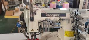 RONMACK RM-600-01UTD Cylinder Bed <b>Automatic</b> Interlock <b>Sewing</b> <b>Machine</b> Manual Cover Triple Needle for Garment Factory Use - Product Image 4