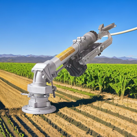 Arroseur métallique à entraînement par engrenages 360° pour l'irrigation des terres agricoles, des cultures, des pâturages et le contrôle de la poussière