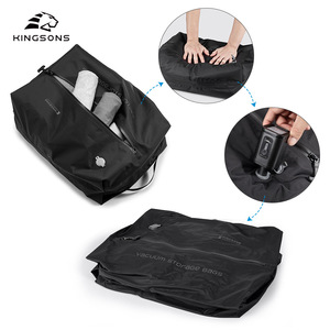 Kingsons <b>Vacuum</b> Storage <b>Bag</b> 20-35L Compression Travel Organizer Black Rectangle Polyester - Product Image 1